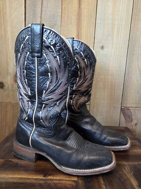 Shyanne Brand Black Leather Western Cowboy Boots